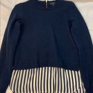 Jcrew wool sweater w shirt end
